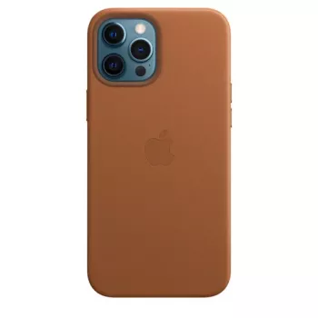 Funda de piel Apple MHKL3ZM/A iPhone 12 Pro Max Saddle marrón precinto original