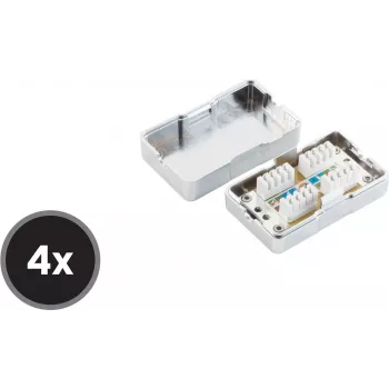 Toma de conexión de red Cat6 ShiverPeaks BS75001-SET4