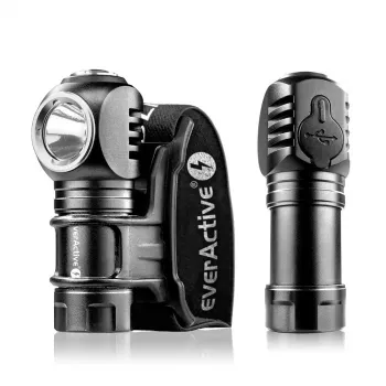 Linterna LED 3 modos de funcionamiento 10 W 500 lúmenes carcasa de aluminio recargable resistente al agua FL-55R Dripple - Everactive
