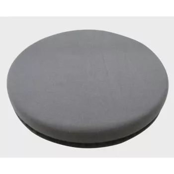 Cojín giratorio SUNDO 46820 cojín de asiento redondo ergonómico portátil, espuma, Ø400 mm, altura 50 mm, carga máxima 80 kg, gris
