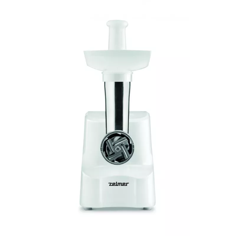 Zelmer ZMM1011 picadora de carne, 1000 W, función de marcha atrás, 1,3 kg/min, blanca