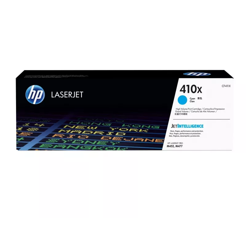 Cartucho de tóner original HP 410X cian de alto rendimiento LaserJet