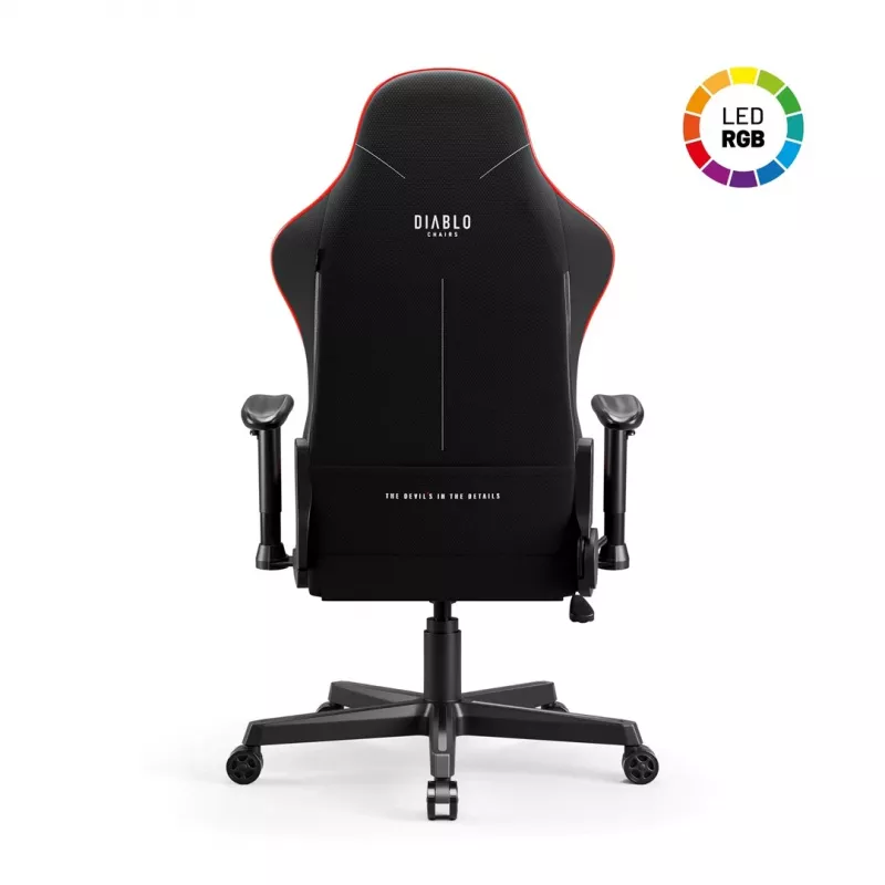 Silla gaming Diablo X-Starter Negra LED — silla gaming Diablo X-Starter con iluminación LED integrada