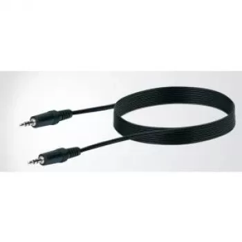 Cable de audio SCHWAIGER 3,5 mm conector macho–conector macho, 3 m, negro
