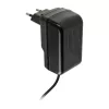Cargador rápido de CA para interiores Akasa AK-PK15-02CM — 15W, USB-C 3A, cable de 1.5 m, negro