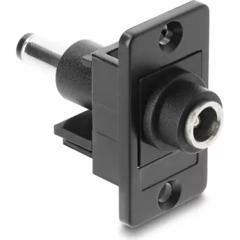 Adaptador de corriente continua para montaje DELOCK 5,5x2,1mm a 5,5x2,5mm, modelo 91119