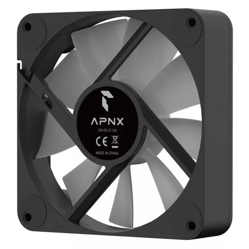 Ventilador de carcasa APNX FP1-Q 120 PWM ARGB-BK 120mm PWM ARGB negro