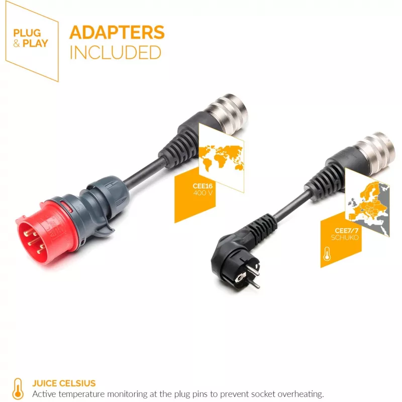 Juice Technology JUICE BOOSTER 3 air Country EU Basic Set (antracita/negro, 1,4 - 11 kW, cable de 3,1 metros)