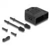 DeLOCK 67026 carcasa D-Sub de plástico para conector macho / hembra de 9 pines con alivio de tensión, negra
