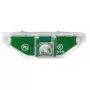 Luz de orientación Merten MEG3901-0006, LED, carcasa verde, luz roja, AC 100–230 V