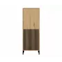 Vitrina KAMARO 2DK estrecha/GŁ roble ARTISAN