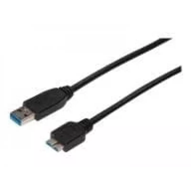 Cable SuperSpeed USB 3.0 ASSMANN, conector USB-A macho a conector Micro-USB-B macho, Cu AWG 28, doble apantallado, longitud 1,0 m (AK-300116-010-S)