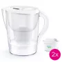Jarra filtrante BRITA Marella XL con capacidad de 3,5 L y 2 cartuchos Maxtra+ Pro