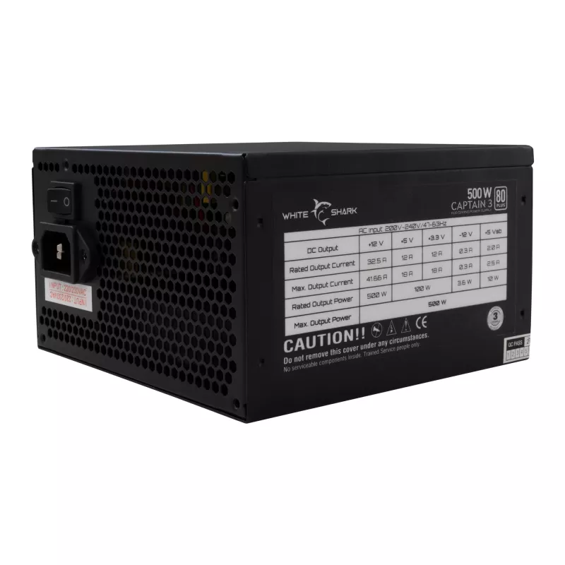 Fuente de alimentación White Shark GPSU-W500F Captain 3 500W