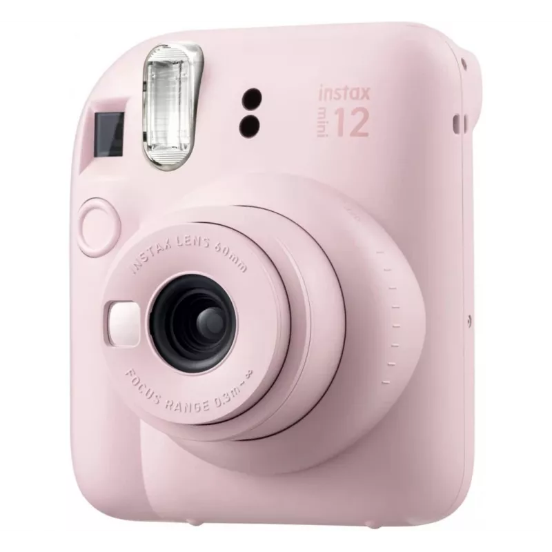 Cámara instantánea Fujifilm Instax Mini 12 Blossom Pink con pack de 10 hojas de película