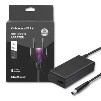 Fuente de alimentación Qoltec 50085.90W para Dell | 90W | 19,5V | 4,62A | 7,4*5,0+Pin | +cable de alimentación