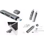 LogiLink UA0394 Hub USB 3.2 Gen 2 con carcasa de aluminio, con lector de tarjetas SD integrado, con estado