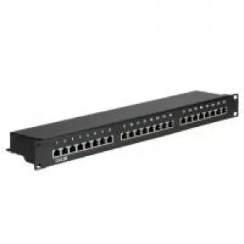 Patch panel VALUE Cat.5e 24 puertos STP negro
