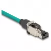 DeLOCK 86016 conector de cables RJ45/LSA negro plateado conector macho