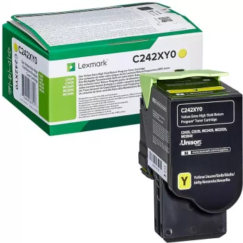 Cartucho de tóner Lexmark C242XY0 3000 páginas amarillo