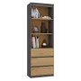 Estantería de oficina Top e shop RS-60 ANT/ART KPL — 3 estantes, tablero de partículas, 600×350×1800 mm