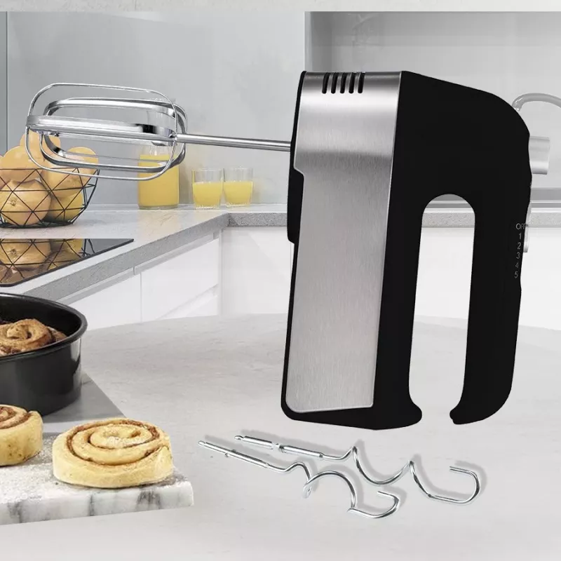 Batidora de mano Maestro MR-504 negra — batidora de mano compacta, modelo MR-504