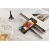 Funda protectora para smartphone iKins para iPhone XS Max – patrón de flores de cerezo, negra