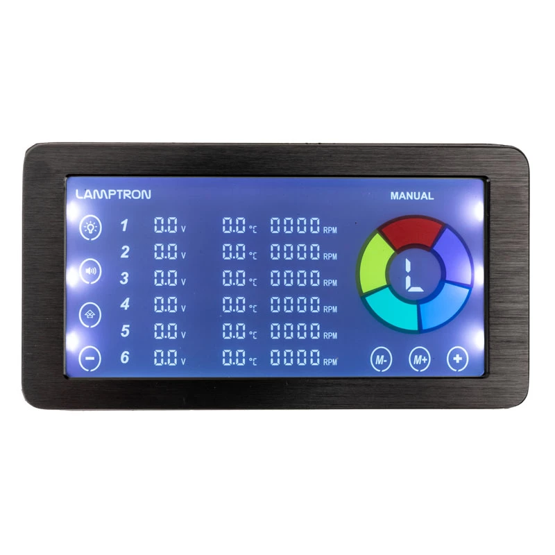 Controlador de ventiladores y ARGB Lamptron LAMP-RF625B, negro – control inalámbrico para ventiladores de PC y LED RGB