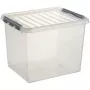 Helit H6162702 caja de archivo Q-line, 52 L, transparente