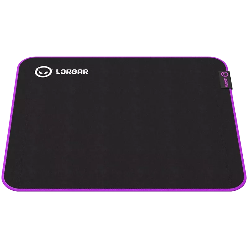 Alfombrilla gaming Lorgar LRG-GMP313 negra violeta 360x300mm