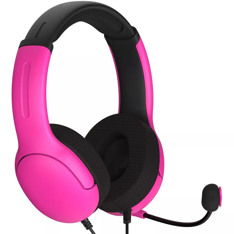 PDP PS5 y PC NEBULA ULTRA VIOLET AIRLITE auriculares con cable, con cable, gaming, auriculares, negro, rosa