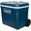 Coleman 50QT Xtreme Nevera con ruedas, Azul, Plástico, Poliuretano (PU), Negro, 47 l, 113 kg