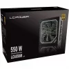 LC Power Super Silent Modular Series LC6550M V2,31 - Fuente de alimentación (interna) - ATX12V 2,3 - EPS12V - 80 PLUS Gold - AC 110-240 V - 550 Watt - PFC activo - Hammered Negro (L