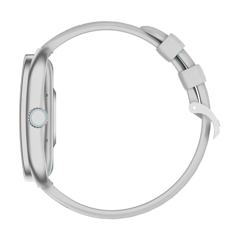 Smartwatch Colmi P86 plateado con Bluetooth y medidor de frecuencia cardíaca, carcasa plateada