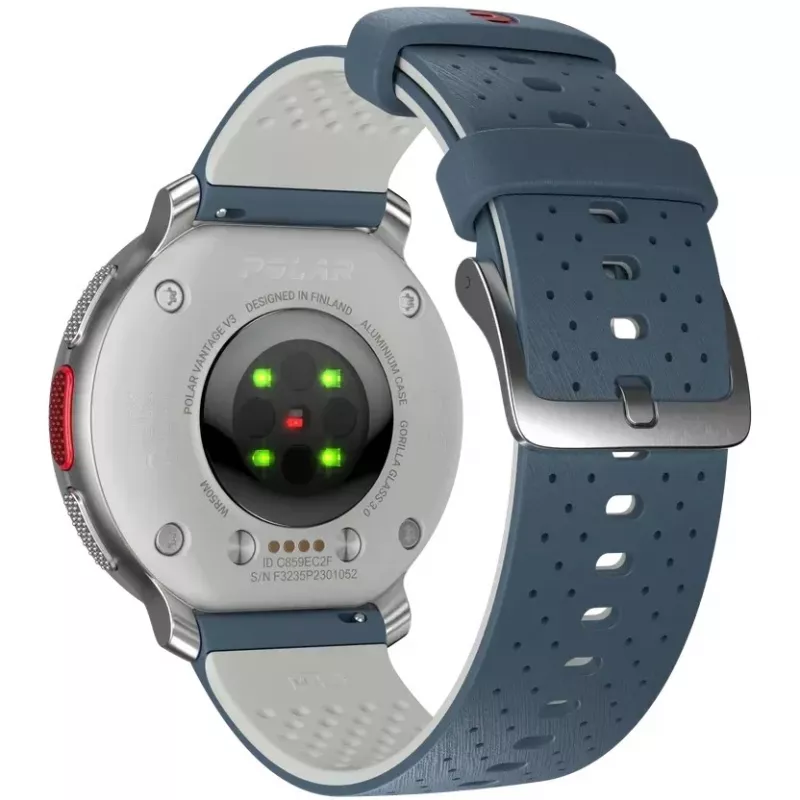 Polar Vantage V3 - Aluminio - Reloj deportivo con correa - Silicona - Pantalla 3,5 cm (1,39 inch) - 32 GB - Bluetooth - 57 g - azul cielo (900108892)