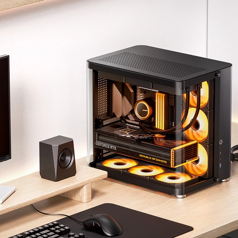 Carcasa de PC Jonsbo TK-2 2.0 Midi Tower negra