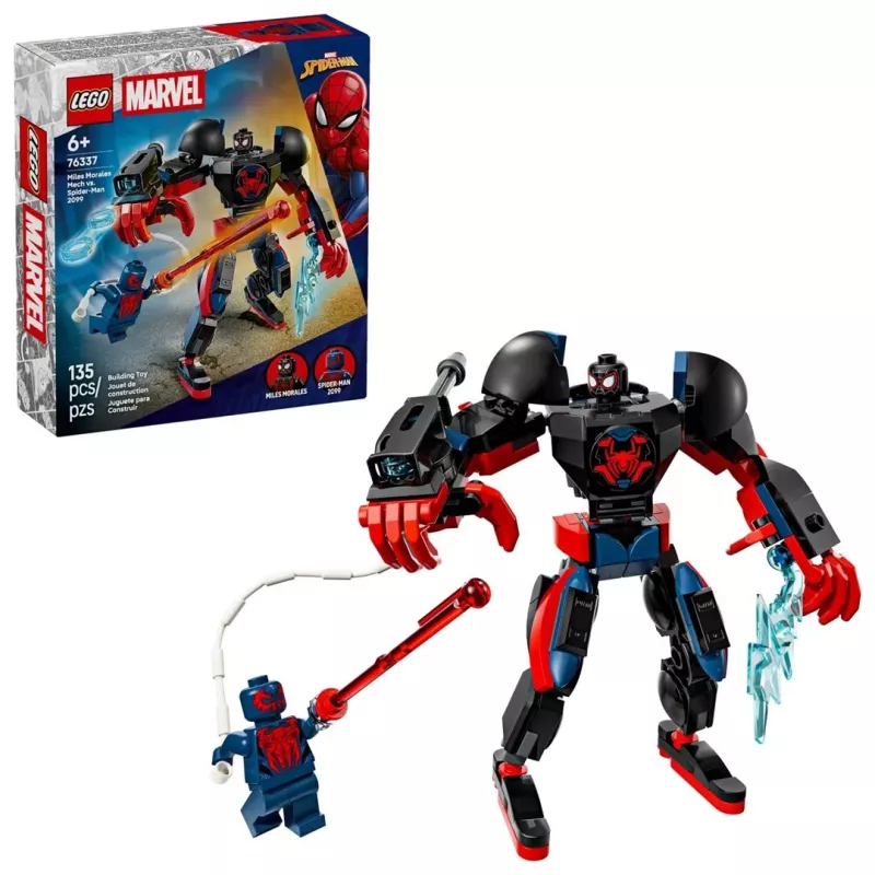 LEGO MARVEL 76337 Mech de Miles Morales vs. Spider-Man 2099