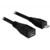 Cable USB DeLOCK 83248 USB 2.0 1 m Micro-USB B negro