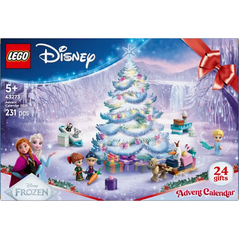 Juguete de construcción LEGO Disney Frozen calendario de adviento 2025 Set 43273 — 231 piezas, 4 minifiguras, edad 5+