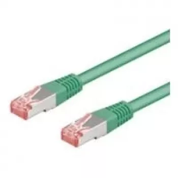 Wentronic Goobay Cable de red CAT 6, S/FTP (PiMF), verde, 3 m - LSZH libre de halógenos, cobre (68291)