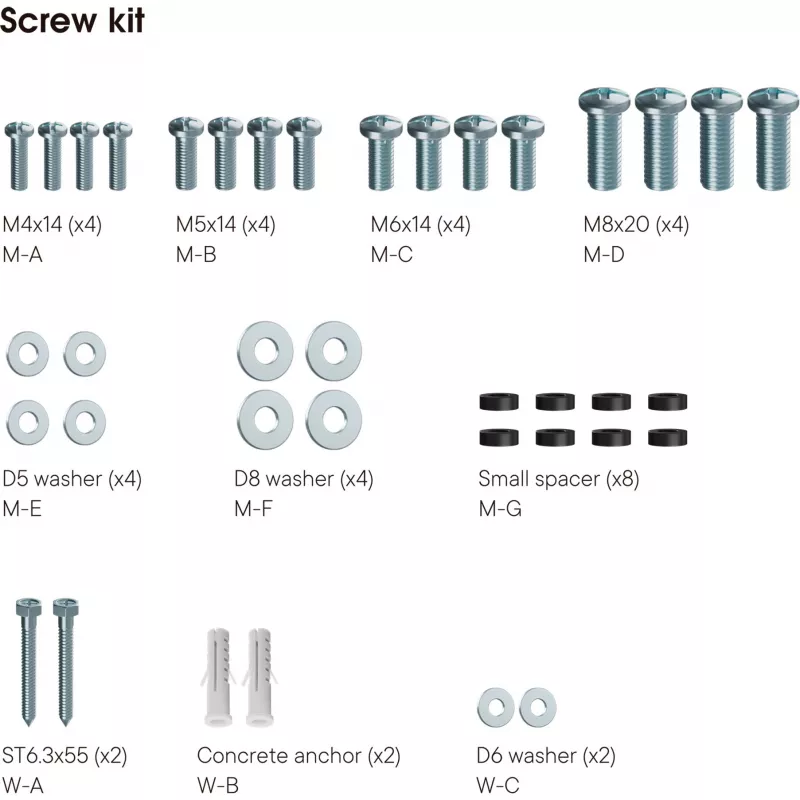Universal One For All SOLID WM 4211 – kit de montaje (soporte de pared) – pantalla plana – para pantalla plana – tamaño de pantalla: 48,3–106,7 cm (19–42) (WM4211)