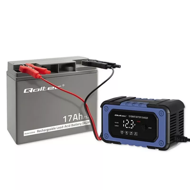 Qoltec 53046 batería AGM 12 V 17 Ah, máx. 255 A