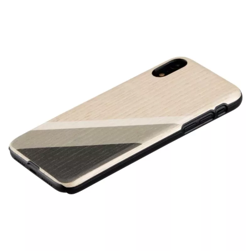 Funda para móvil man and wood para iPhone XR gray suit negro — funda protectora