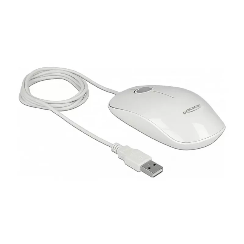 Ratón DeLOCK 12537 USB Type-A óptico 1200 DPI
