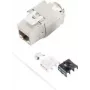 Módulo Keystone S/CONN 08-10030 plano metálico RJ-45