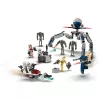 LEGO Star Wars Clone Trooper y Battle Droid Battle Pack Juguete de construcción para niños con vehículo Speeder Bike, 4 minifiguras y 5 figuras, regalo para niños
