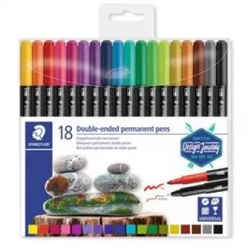 Rotulador permanente Staedtler 3187 multicolor 18 uds.