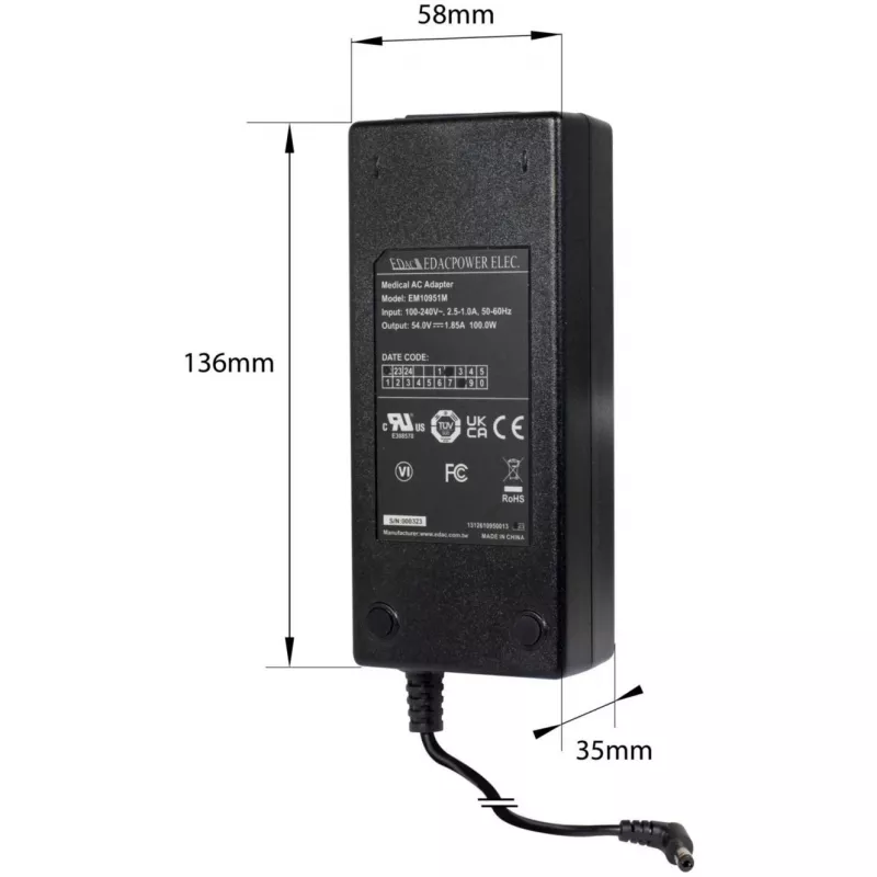 ALLNET ALL-MC116SPV-VDSL2 módem puente VDSL2 con vectoring punto a punto, 2x puertos PoE IEEE 802.3at, no gestionado, negro