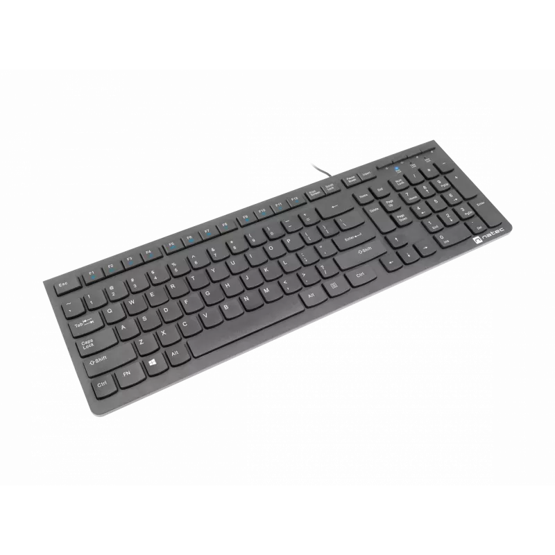 Natec Discus 2 - teclado - QWERTY - US - negro - teclado - inglés de EE. UU. - negro