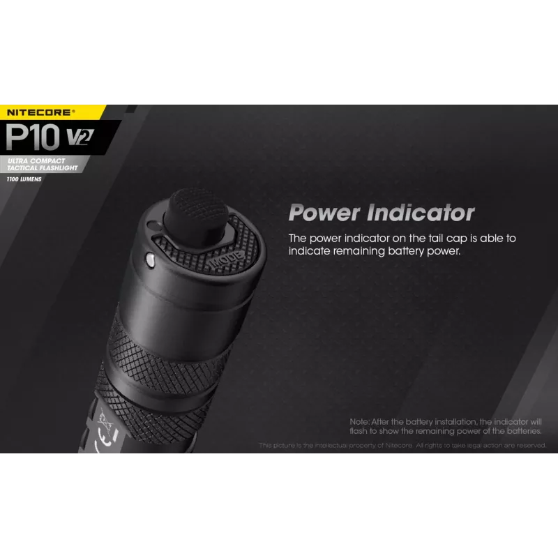 Nitecore P10 V2 linterna, serie Precise, 1100 lm